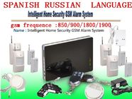 Système d'alarme à la maison intelligent sans fil de la sécurité GSM, système de contrôle sans fil d'alarme de GSM