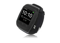 Mp3 noir montre-bracelet de Bluetooth de 1,54 pouces pour Iphone et téléphone androïde