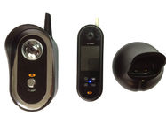 Téléphone visuel de porte de villa noire de couleur, interphones 2.4ghz visuels sans fil