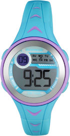 Montres de Digital des femmes antistatiques de mode avec la lumière KU de dos d'EL