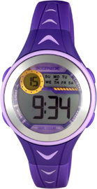 Montres de Digital des femmes antistatiques de mode avec la lumière KU de dos d'EL