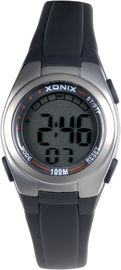 Montre de montres de Wateproof Digital de quartz d'enfants/de monsieurs de chiffre acier inoxydable
