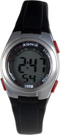 Montre de montres de Wateproof Digital de quartz d'enfants/de monsieurs de chiffre acier inoxydable