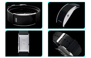 Résistant à l'eau unisexe d'atmosphère de la montre-bracelet 3 de la bande LED Digital d'unité centrale