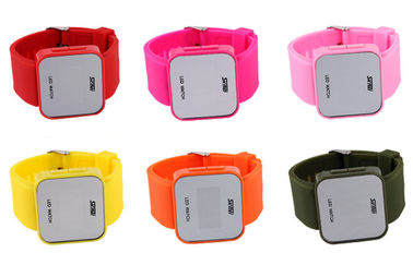 Résistant à l'eau rose d'atmosphère de la montre-bracelet 1 de la caisse LED d'ABS de montre de Wommens Digital