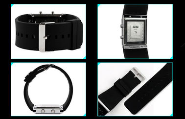 Montre-bracelet des filles LED Digital, montres électroniques de courroie bleue de silicone