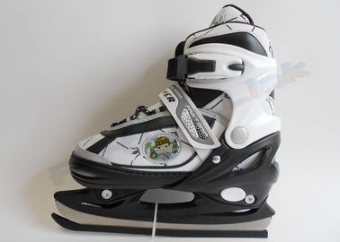 Patins juniors réglables de patinage de glace de patins d'enfants de niveau d'entrée avec la double lame