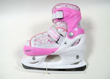 Le patinage de glace réglable de l'enfant/du garçon chausse les patins de haut niveau bleus/de rose mode de glace